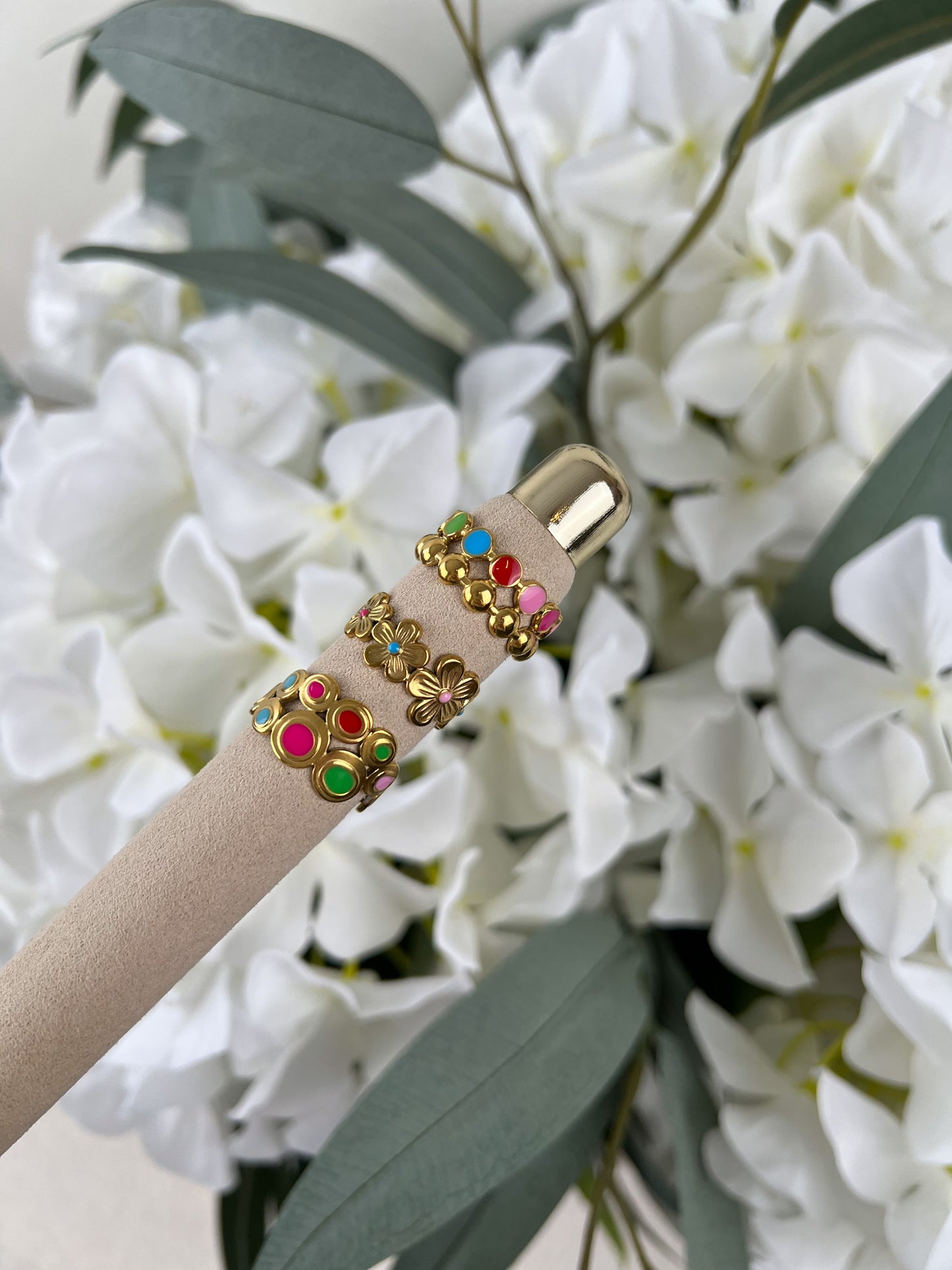 Ring bloemetjes met kleur