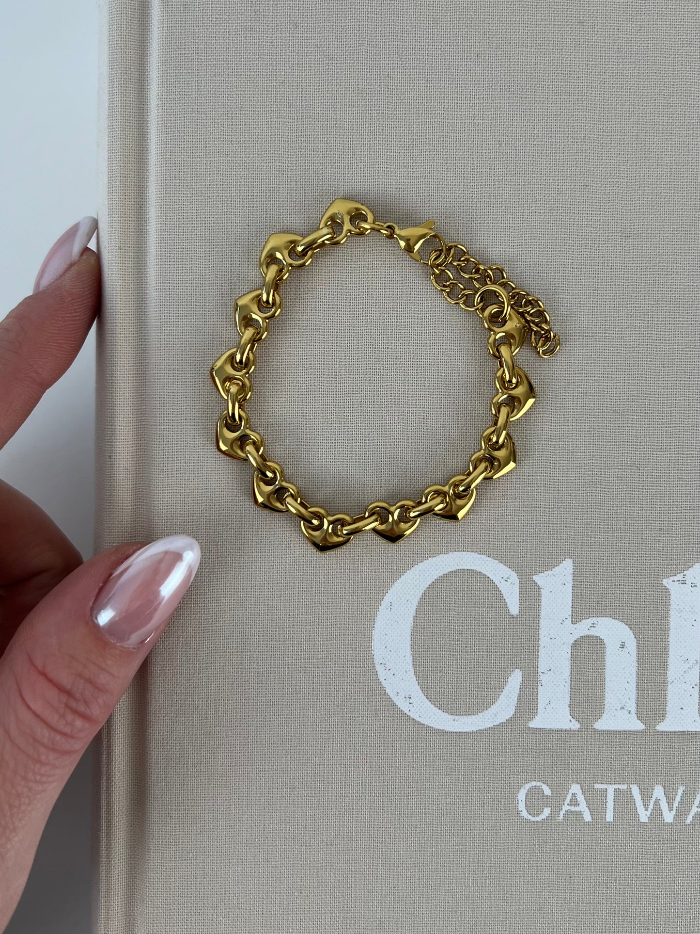 Armband hart schakels