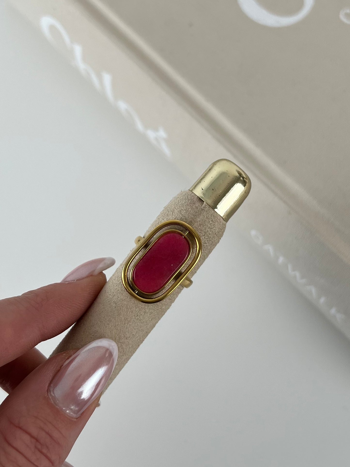 Ring draaisteen met kleur
