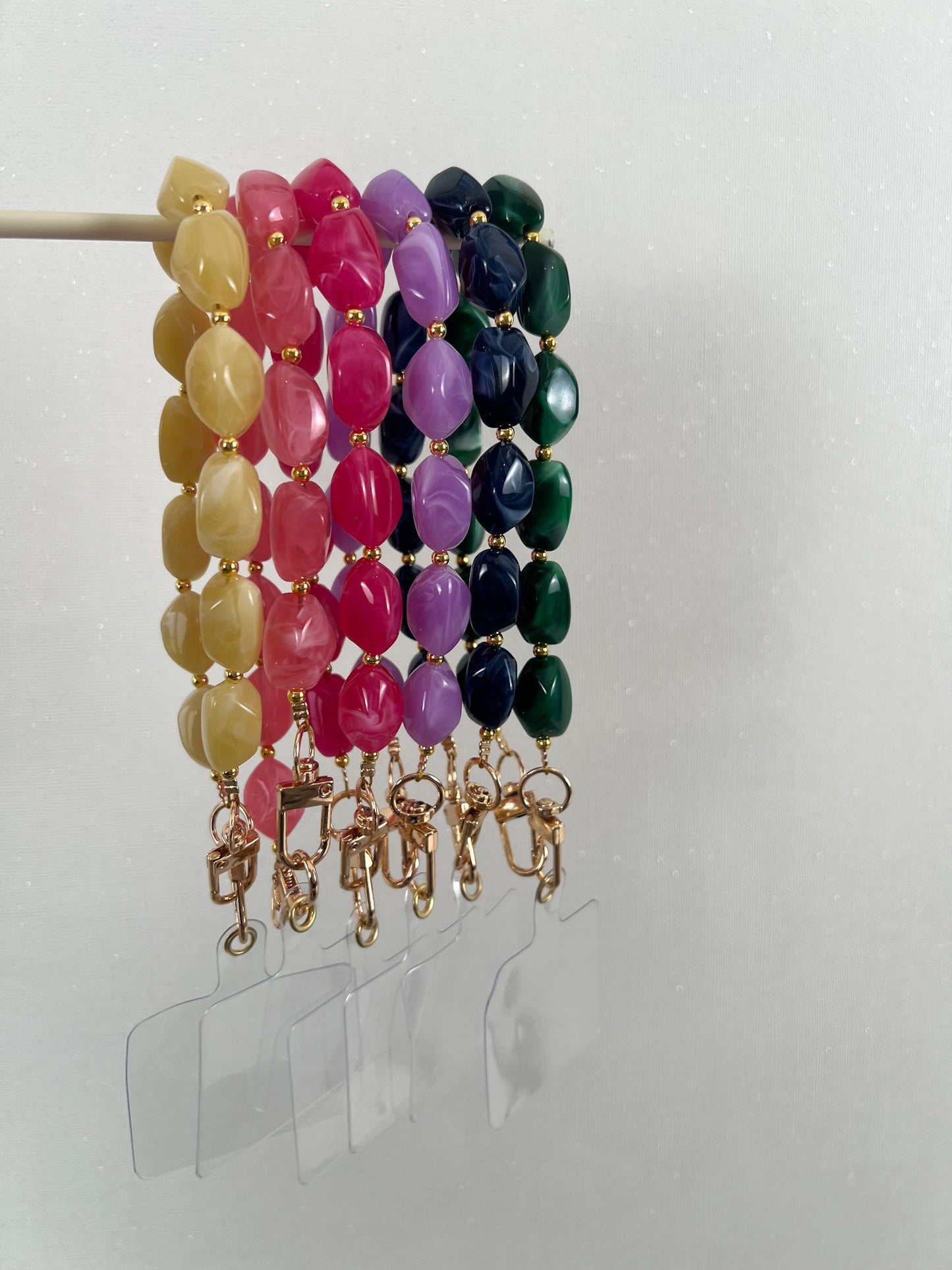 Phone cord donkerblauw