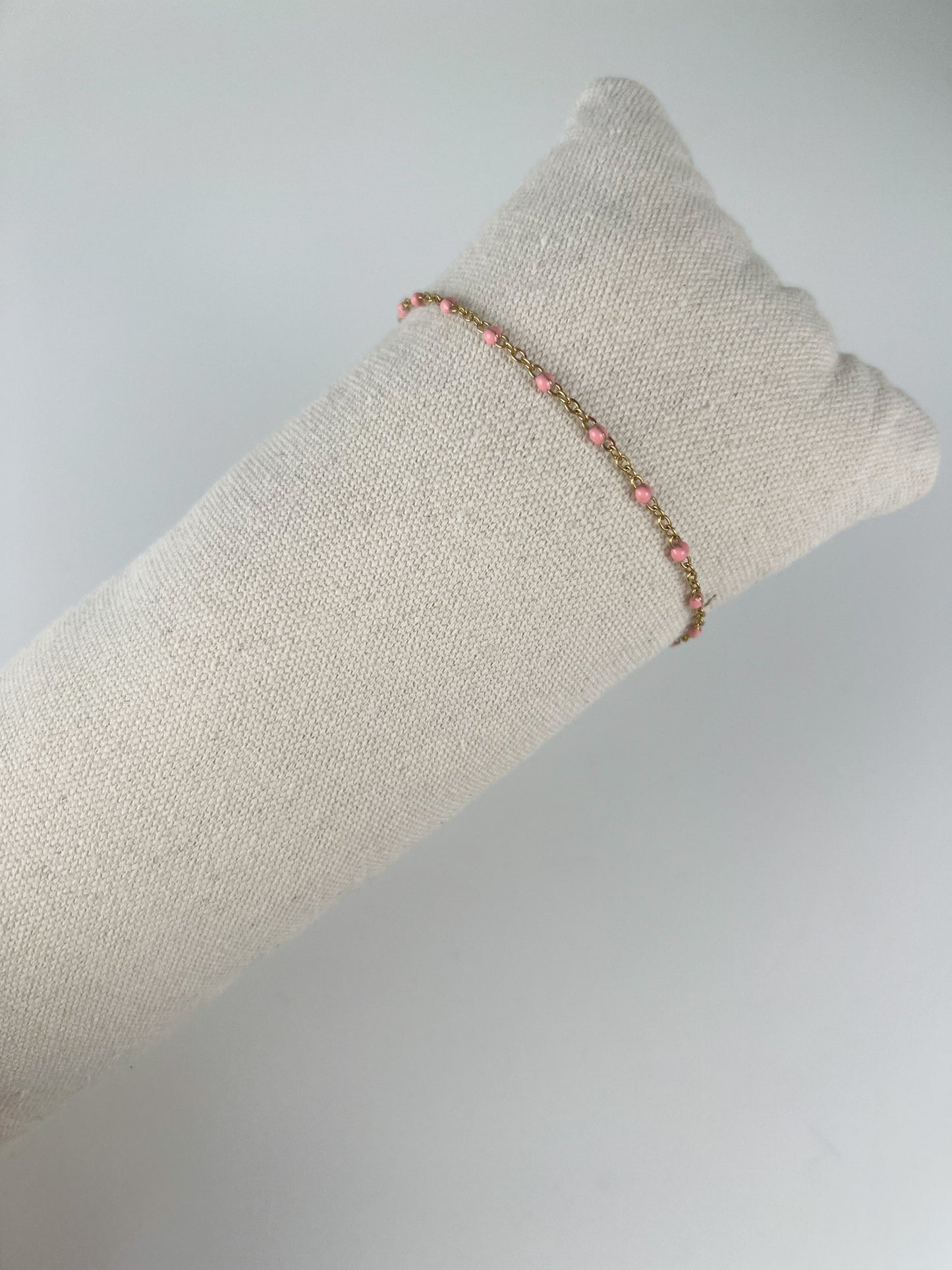 Armband smalle gekleurde dots
