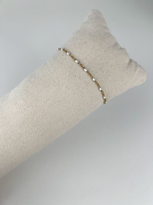 Armband smalle gekleurde dots