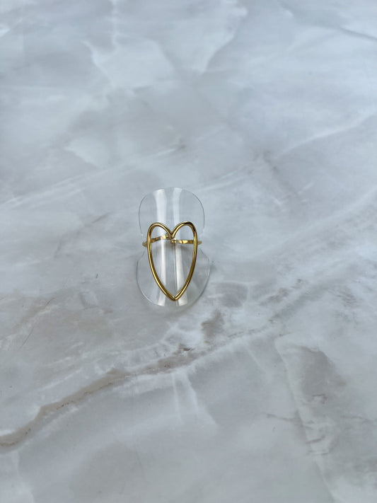 Ring big open heart