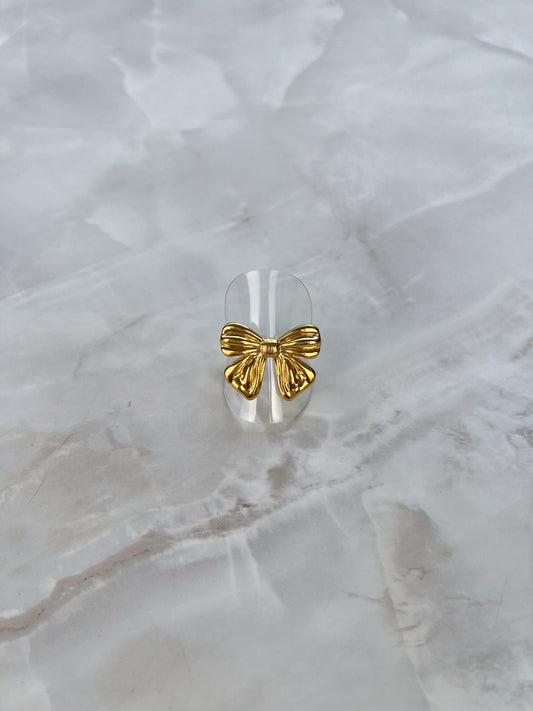 Ring strik met patroon