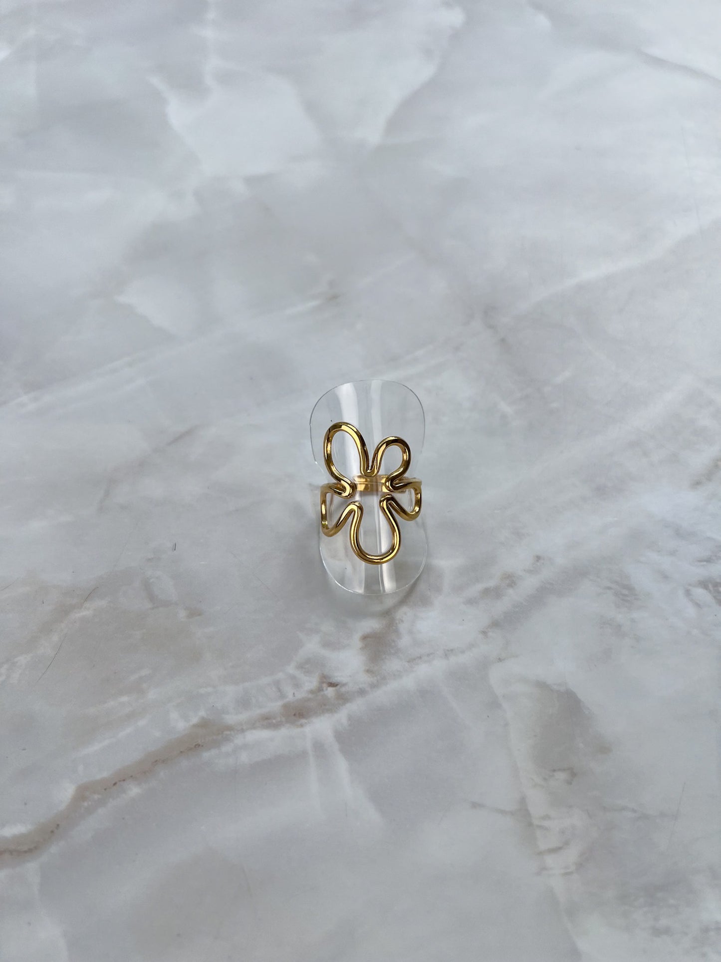 Ring big open flower