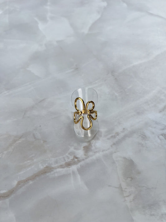 Ring big open flower