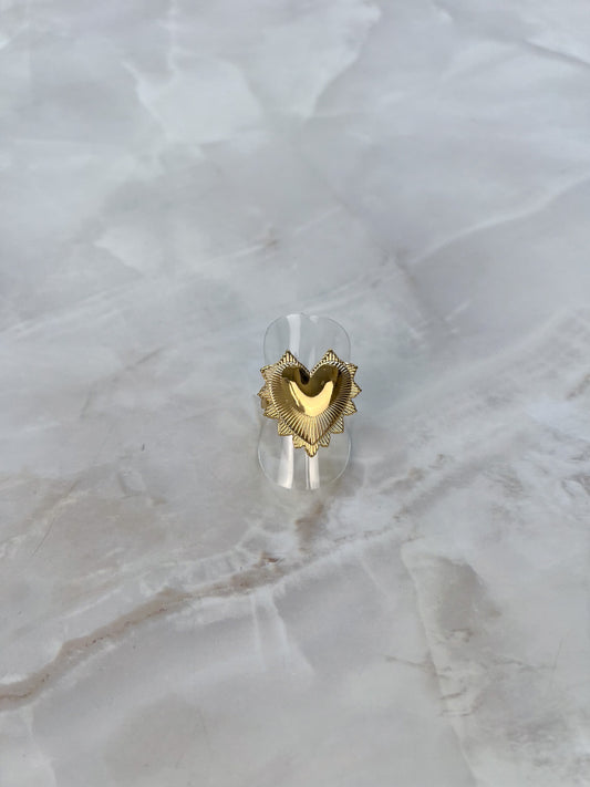 Ring zonnetje in de vorm hartje