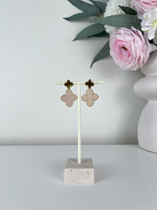 Oorbellen gekleurde clovers