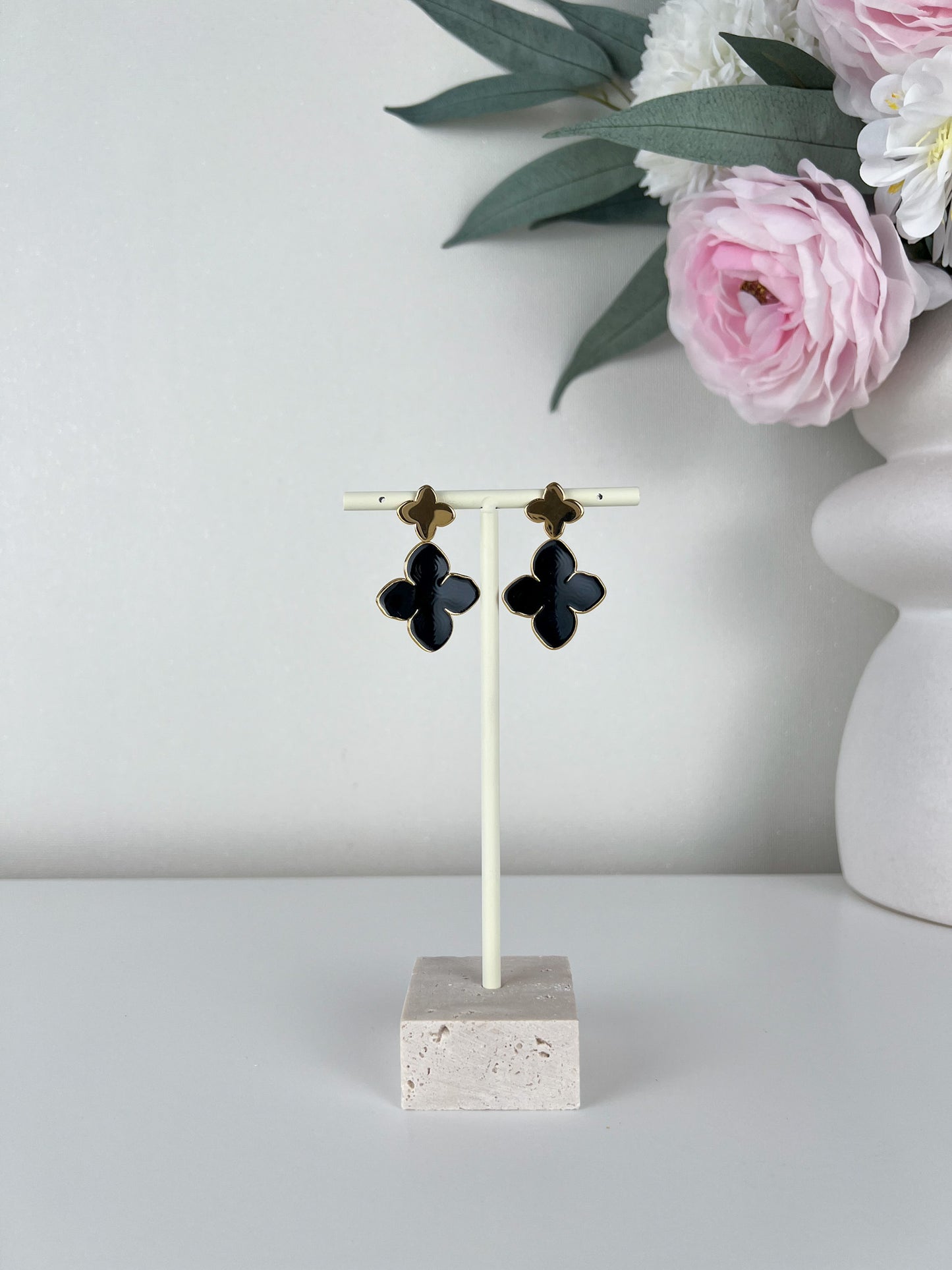 Oorbellen gekleurde clovers