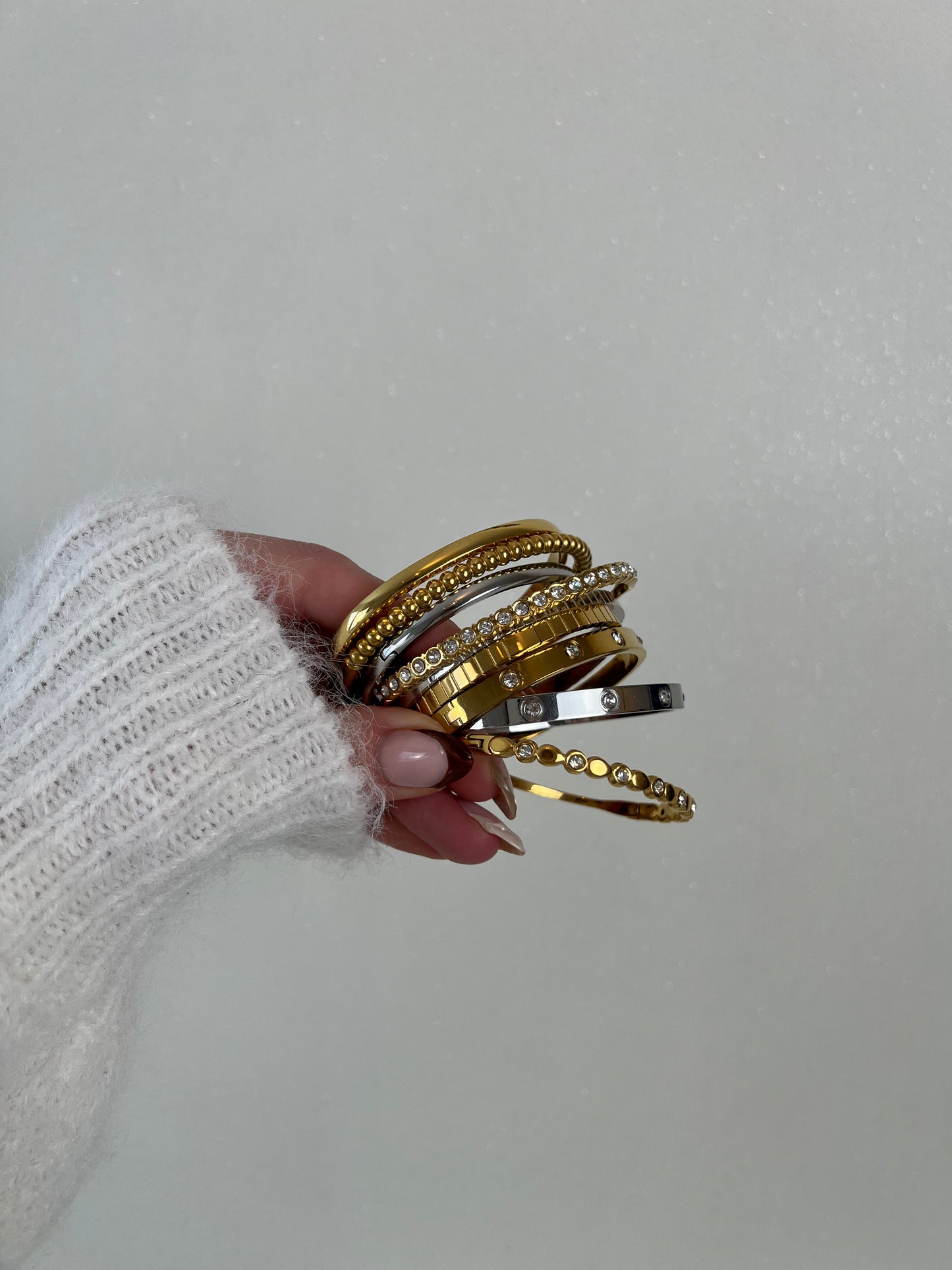 Click bangle drups with strass
