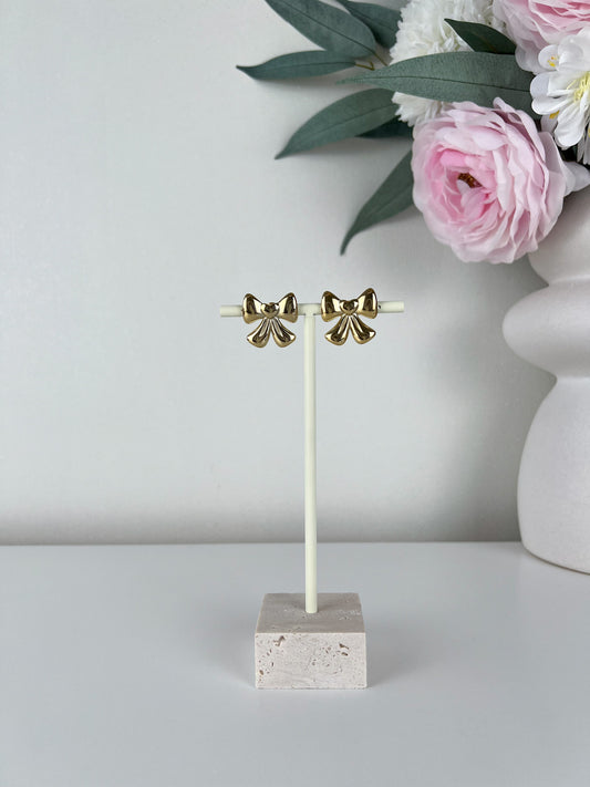 Studs oorbellen bow