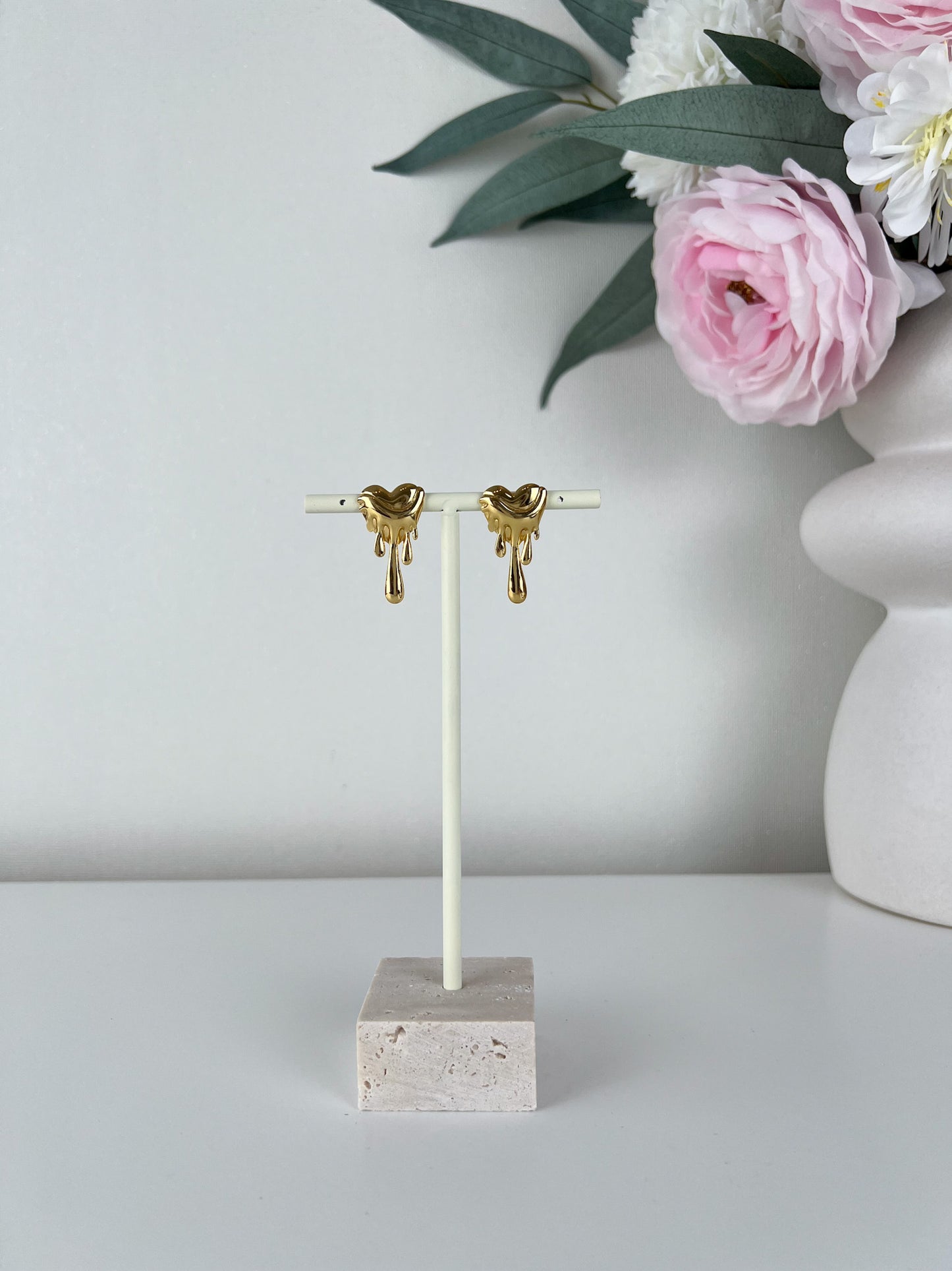 Oorbellen drop heart