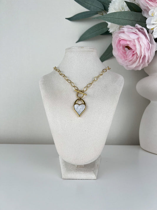 Schakelketting met hart en voorsluiting