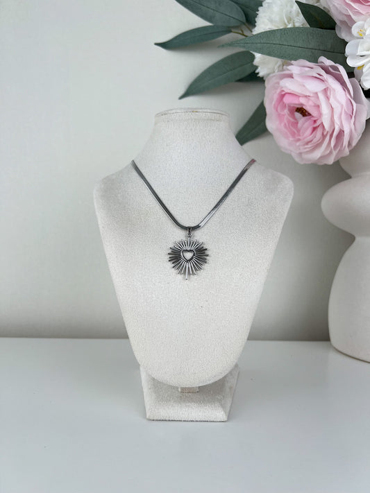 Ketting met ster hart bedel