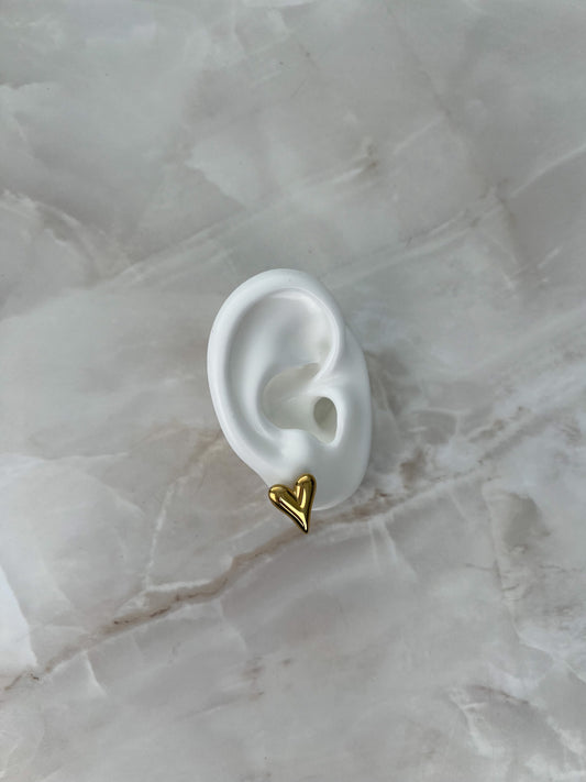 Stud oorbellen lovely heart