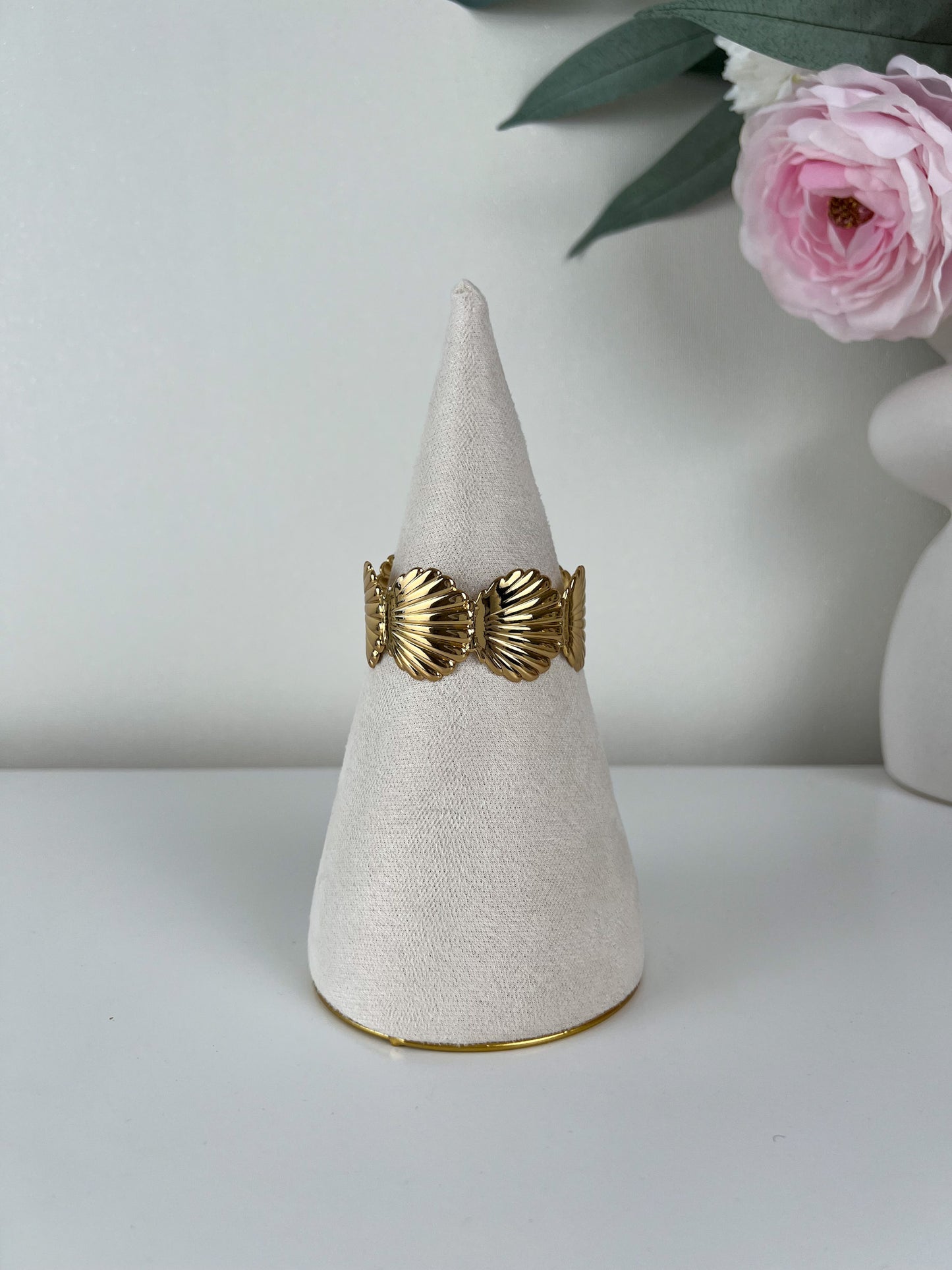 Bangle armband statement schelpen