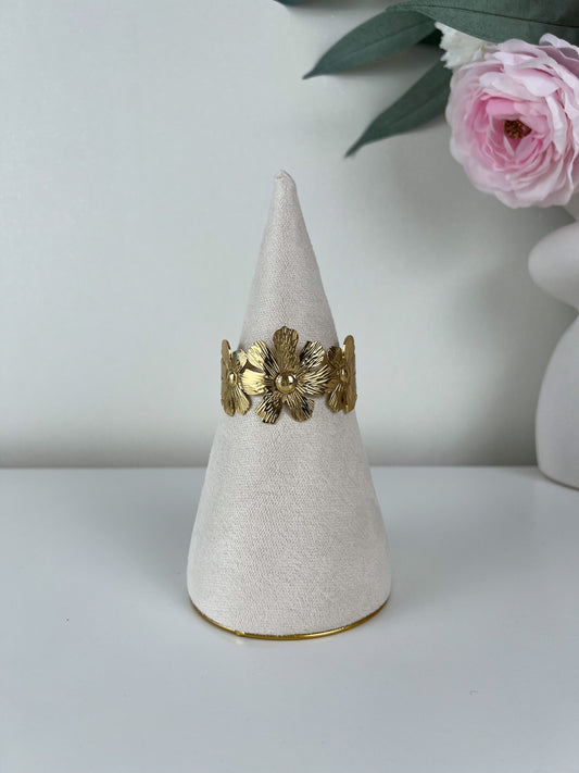 Bangle armband statement flowers #1
