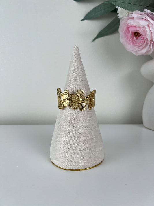 Bangle armband statement flowers #2