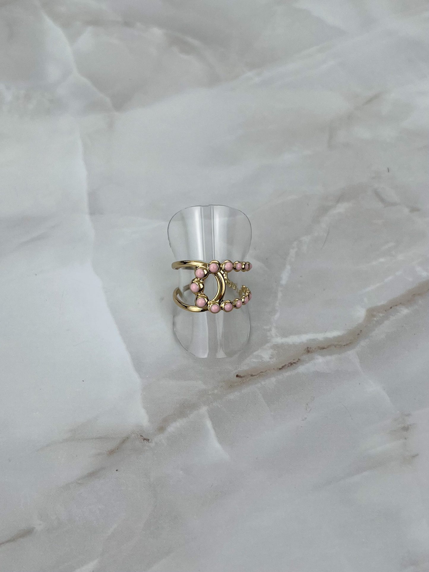 Ring double rounds with dots