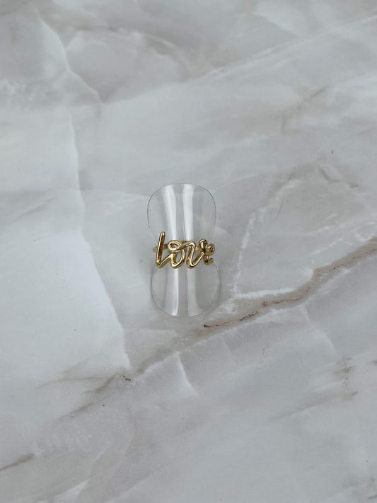 Ring LOVE letters groot