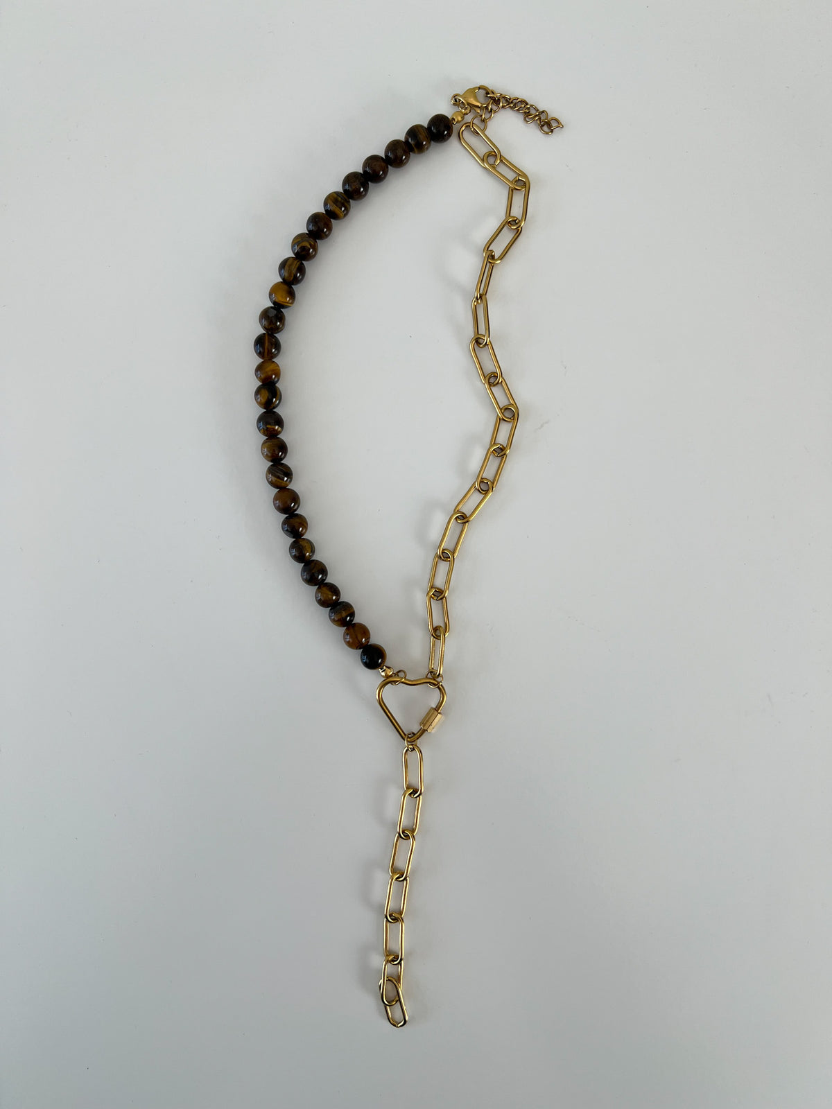 Y Ketting beads met hartje