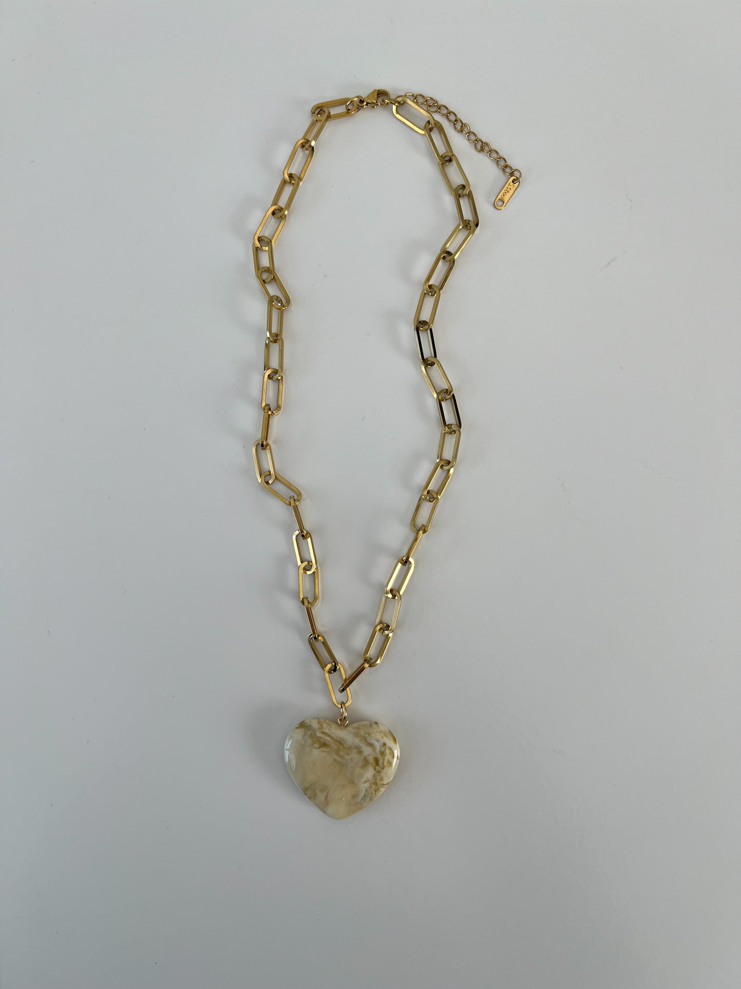 Ketting marble heart
