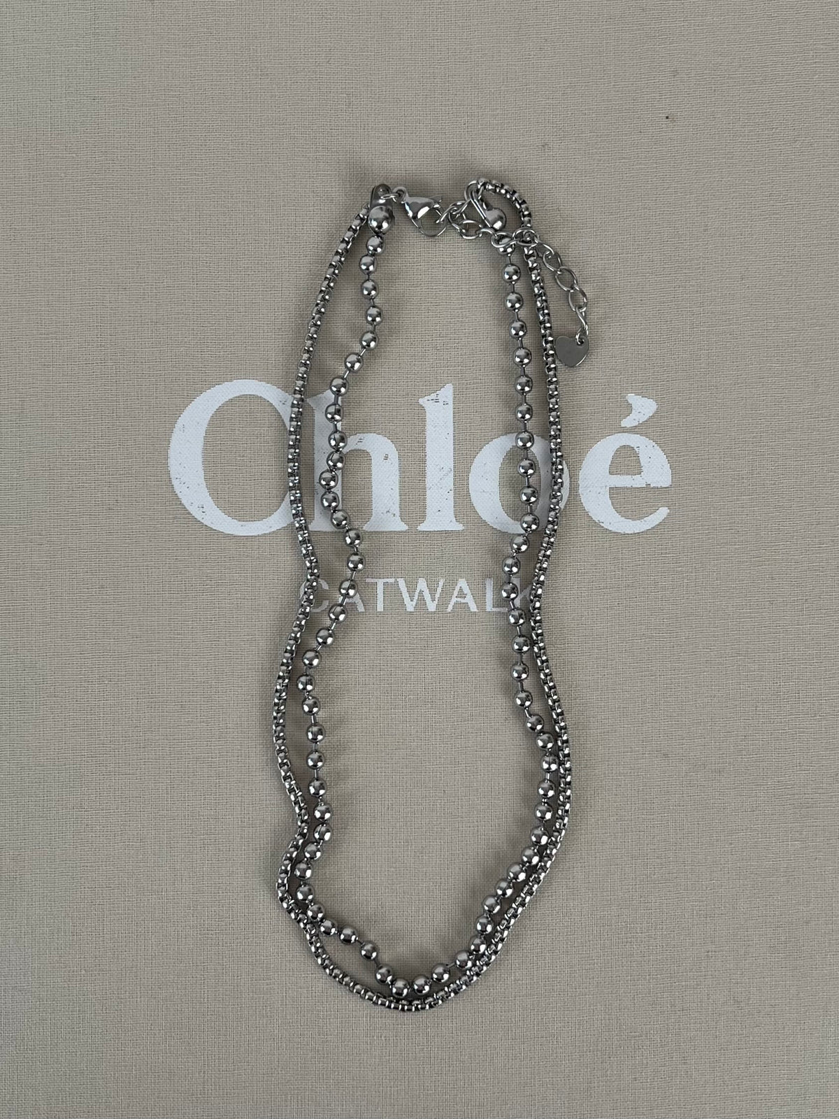 Ketting dubbellaags balletjes