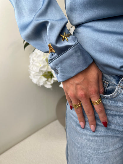 Bangle armband open voorzijde zee