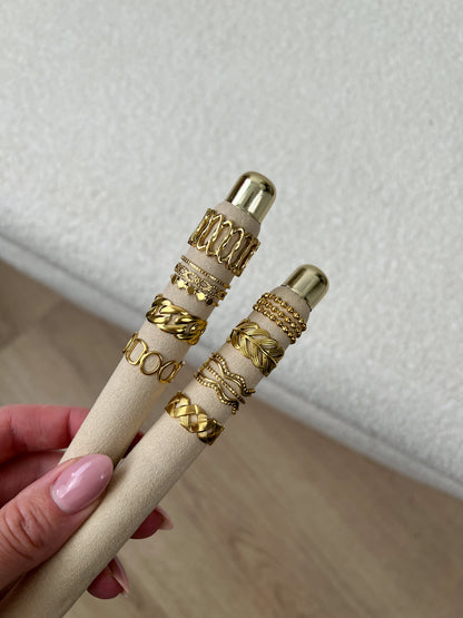 Ring blaadjes op zij