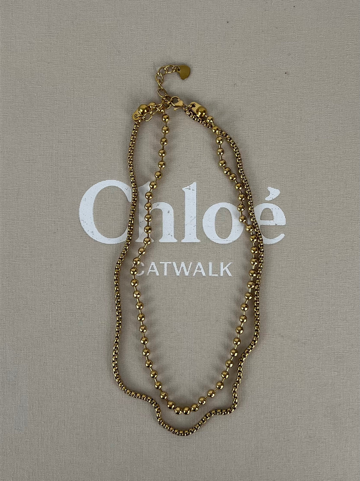 Ketting dubbellaags balletjes