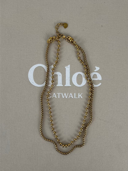 Ketting dubbellaags balletjes