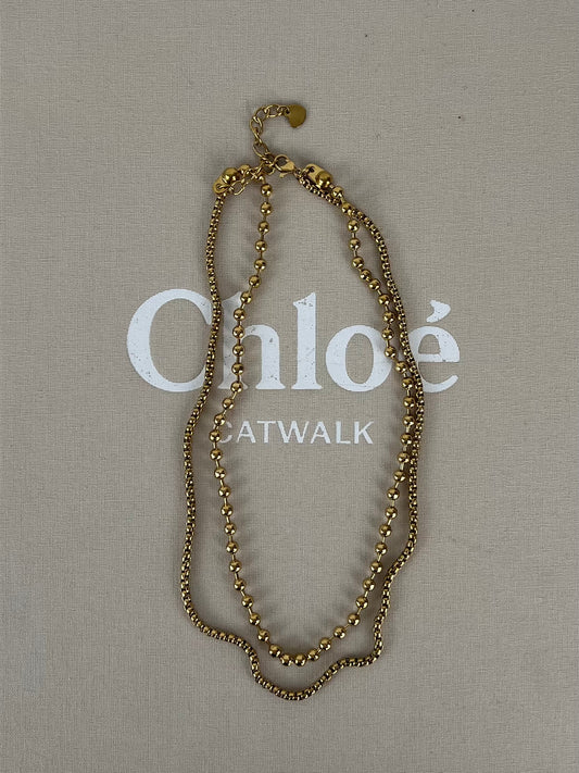 Ketting dubbellaags balletjes