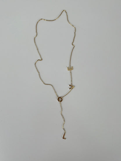 Y ketting LOVE letters