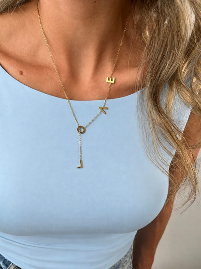 Y ketting LOVE letters