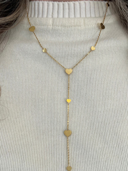 Ketting hartjes in een V