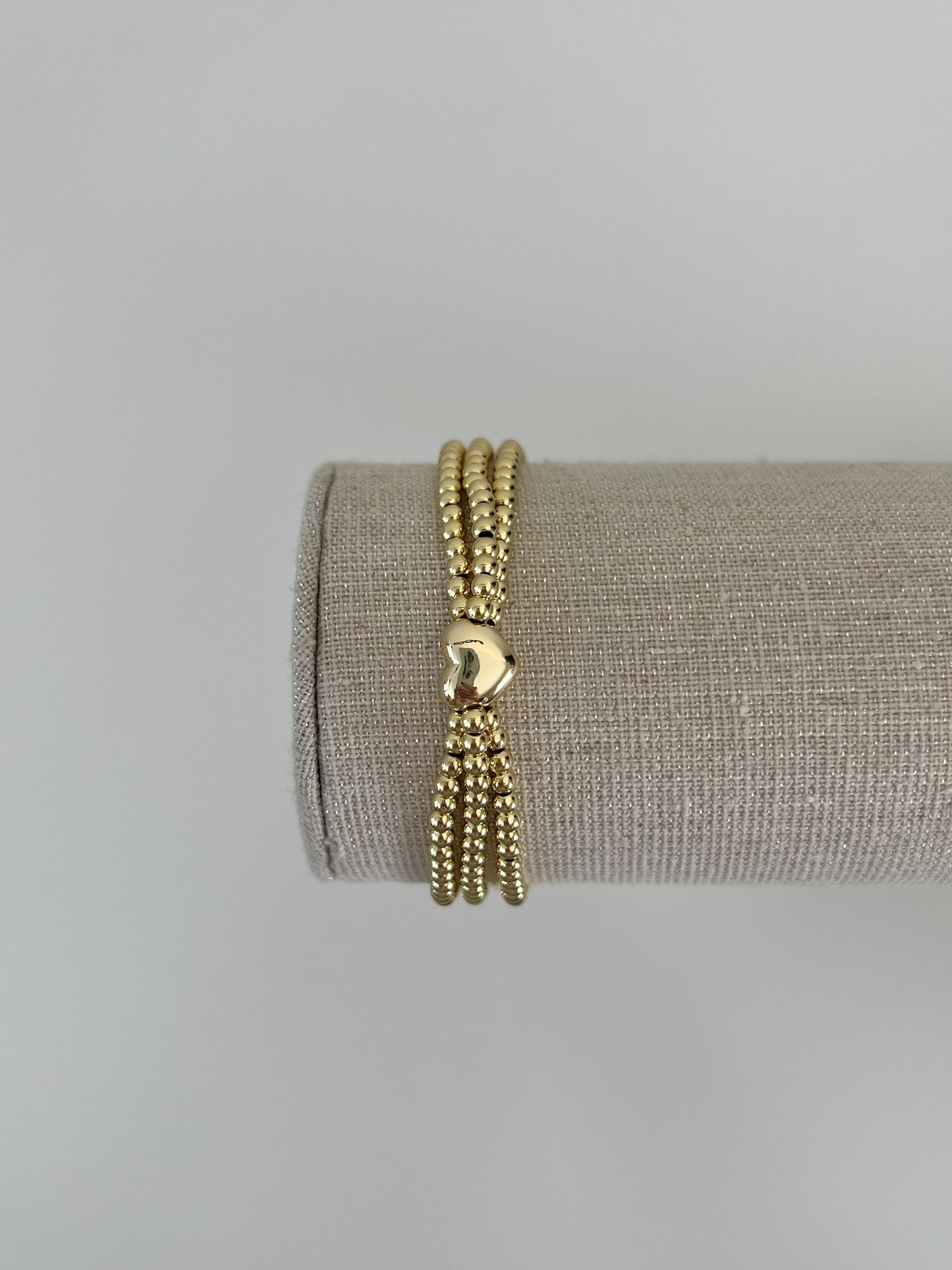 Armband 3-laags met hartje
