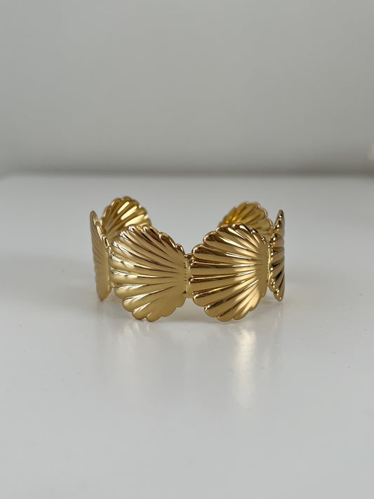 Bangle armband statement schelpen