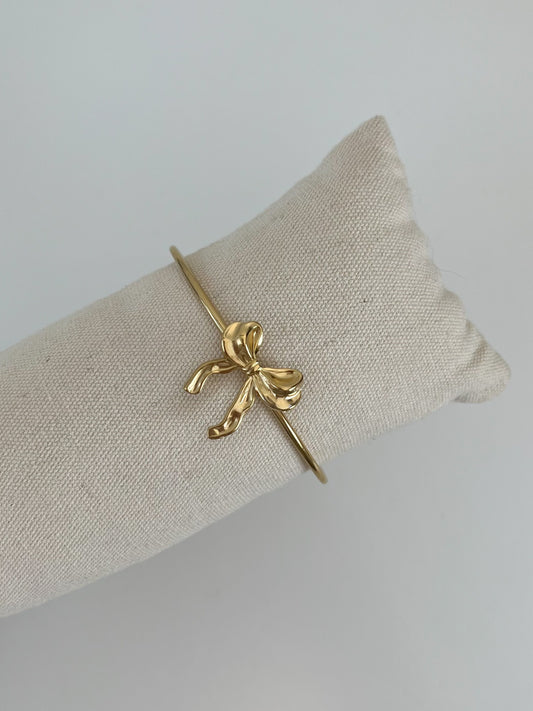 Bangle armband fijne strik