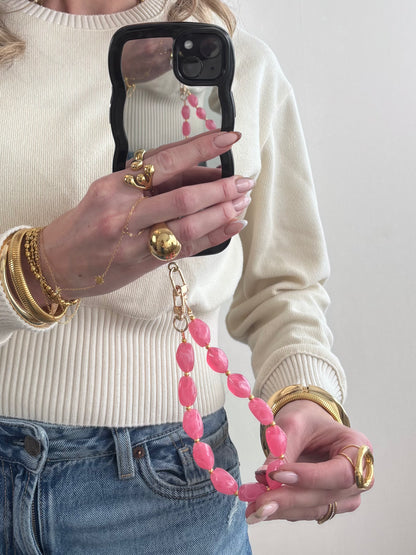 Phone cord licht roze