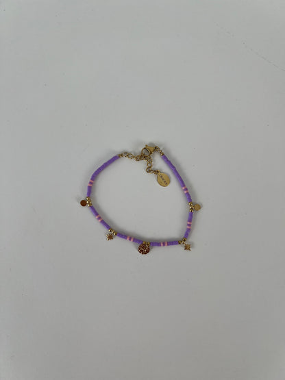Armband fijne kraaltjes met bedeltjes