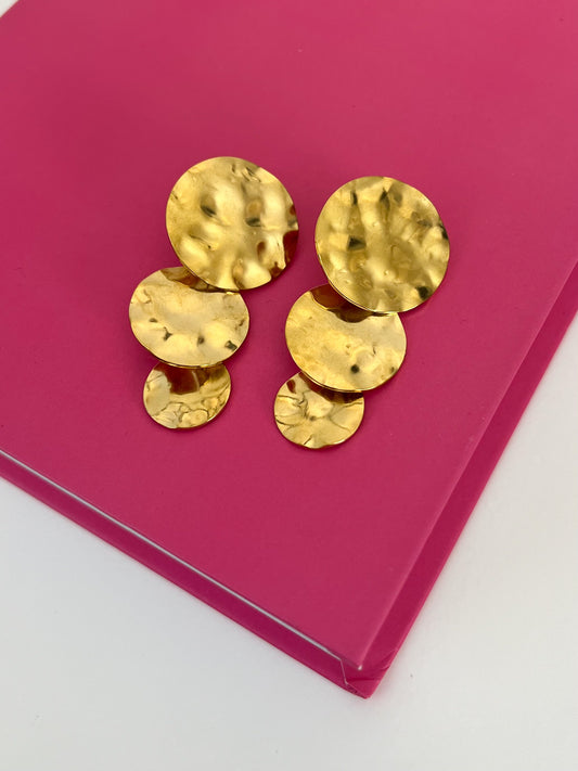 Oorbellen three gold coins