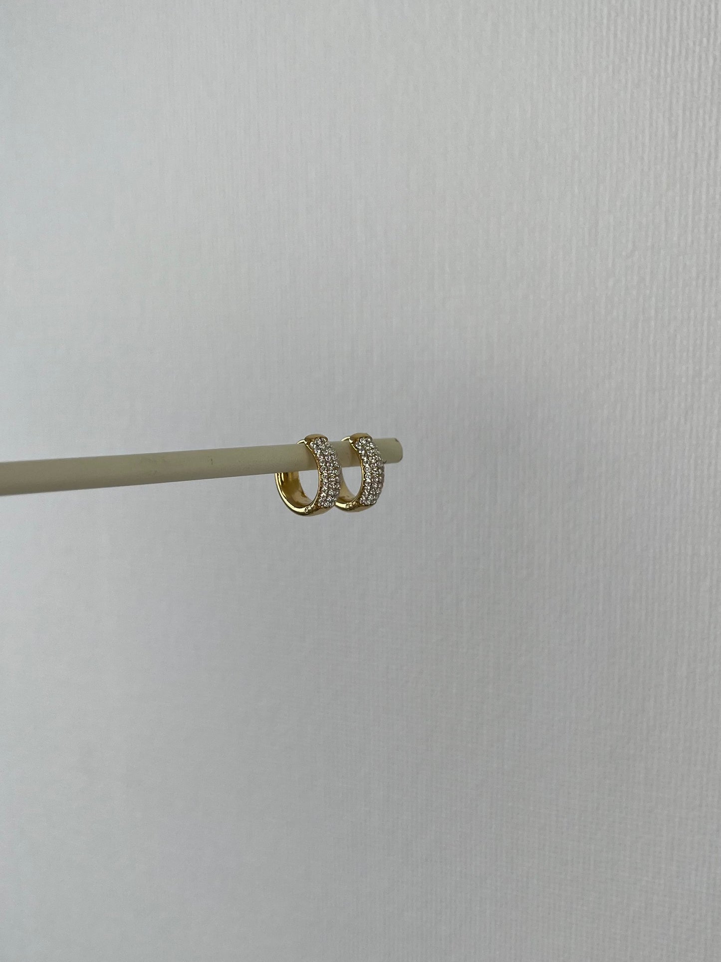 Strass hoop earrings