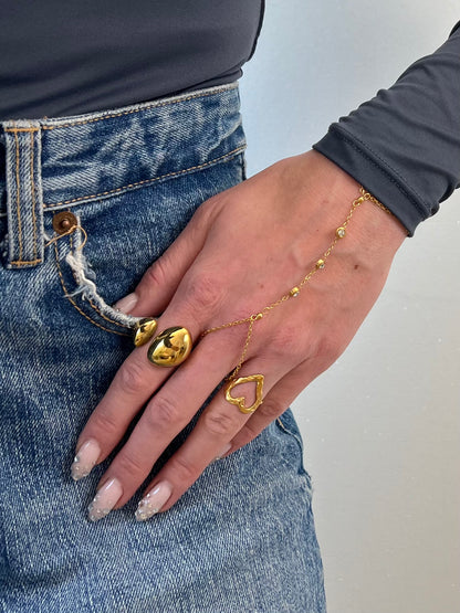 Ring asymetrisch hartje