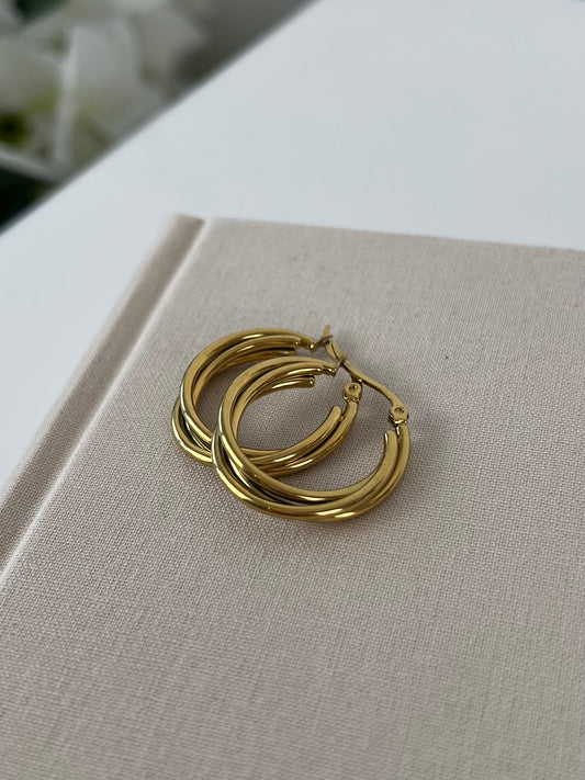 Oorbellen gedraaide hoops