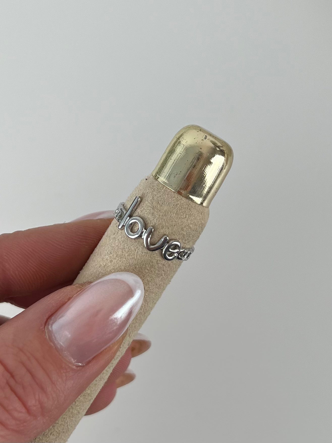 Ring love zilver