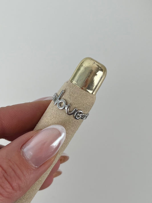 Ring love zilver