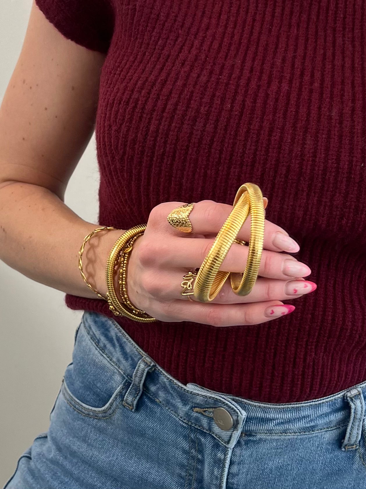 Stretch snake armband 6mm