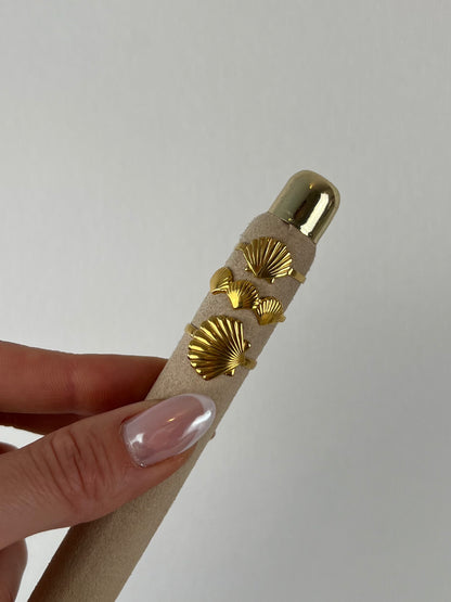 Ring schelp goud #3