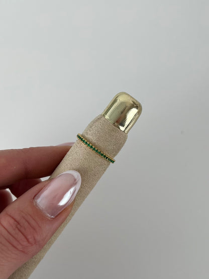 Fijn ringetje allround strass