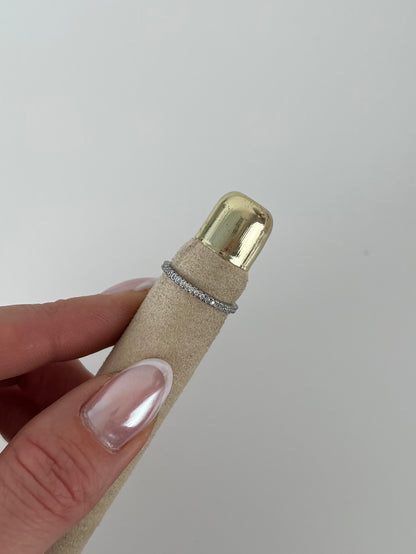 Fijn ringetje allround strass